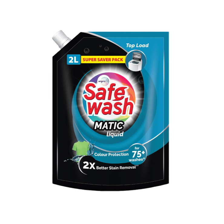 Wipro Safewash Top Load Liquid Detergent – 2 ltr