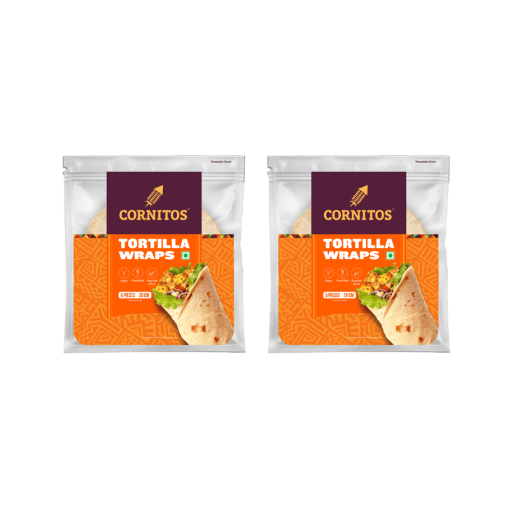 Cornitos Wheat Flour Tortilla Wrap – Pack of 2 – 2 x 270 g