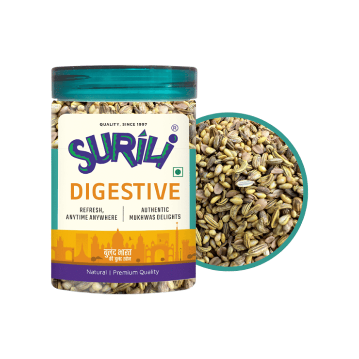 SURILI Digestive Mukhvas Mouth Freshener with Ajwain Aids – 150 g
