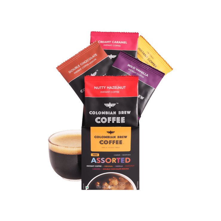 Colombian Brew Coffee Mini Assorted Instant Coffee – 10 x 2 g