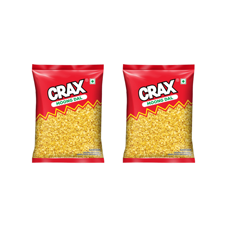 Crax Moong Dal Namkeen Snacks – Pack of 2 – 2 x 160 g