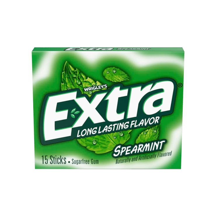 Wrigley’s Extra Spearmint Chewing Gum (Sugar Free) – 15 x 2.7 g