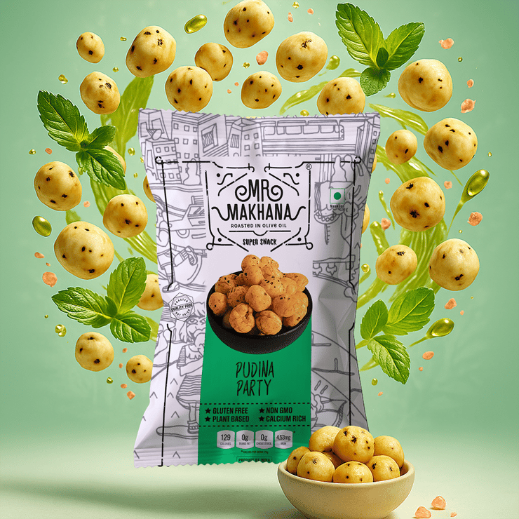 Mr. Makhana Pudina Party Flavoured Makhana – 20 g
