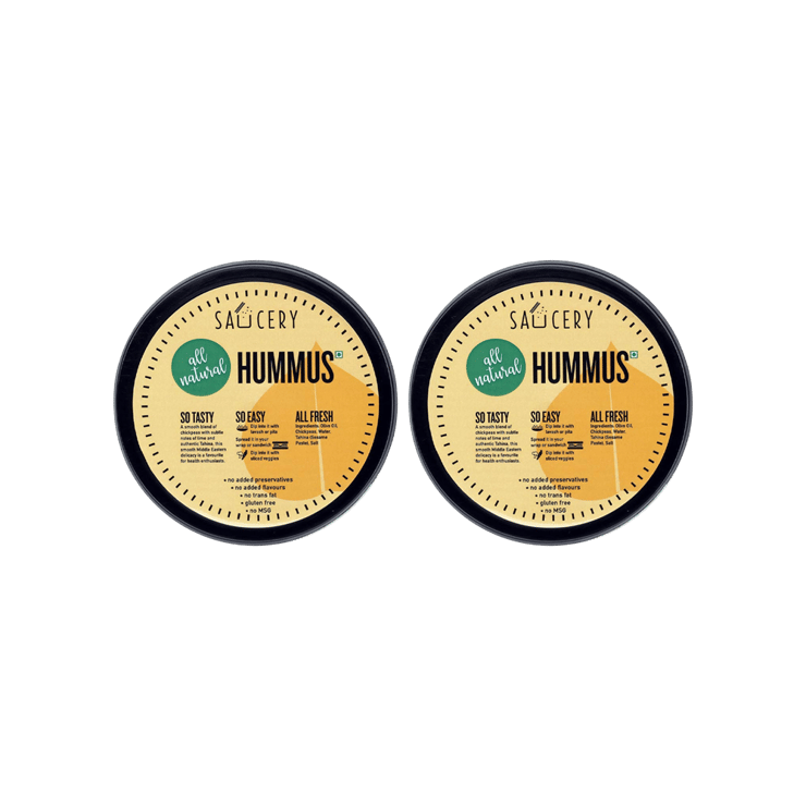 Saucery Hummus Dip – Pack of 2 – 2 x 150 g