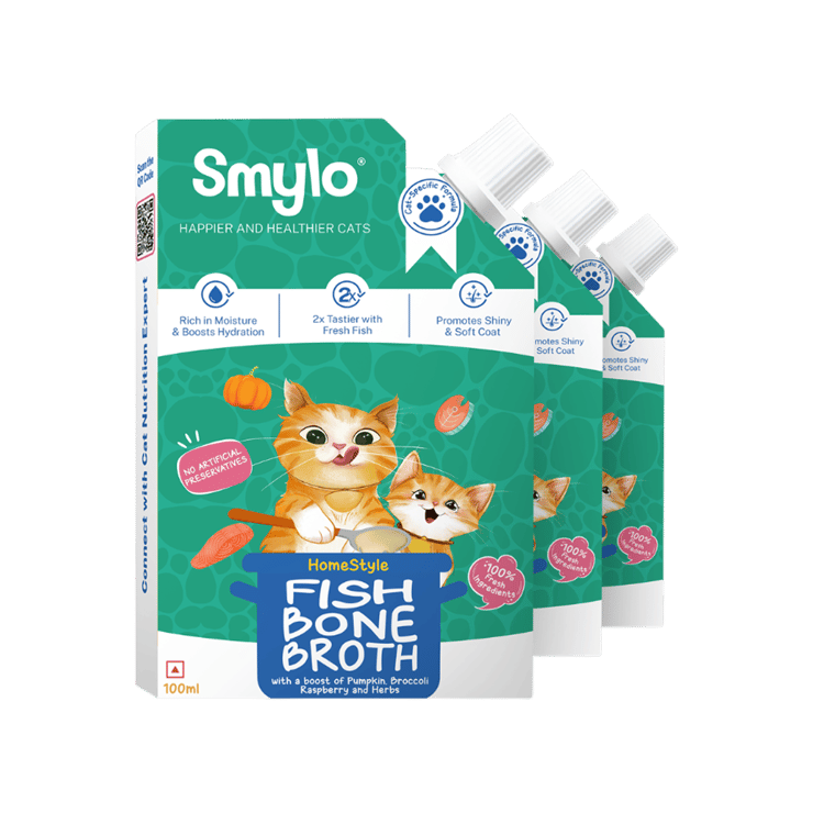 Smylo Fish Bone Broth for Cats – 300 ml