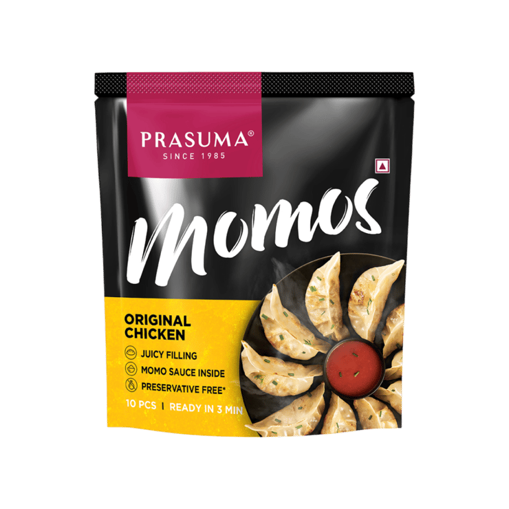 Prasuma Original Chicken Momos – 10 pieces