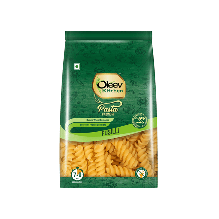Oleev Kitchen Fusilli Durum Wheat Pasta – 400 g