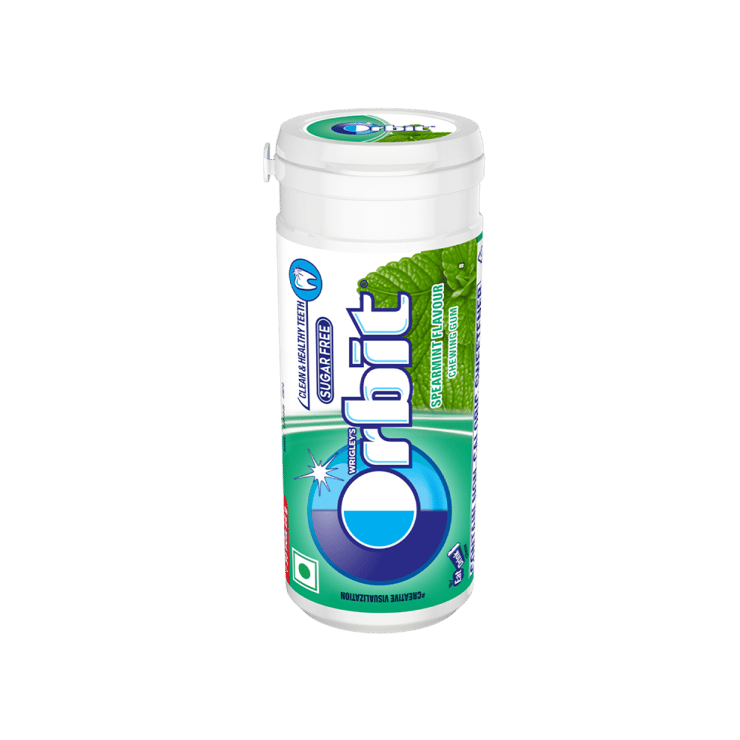 Orbit Spearmint Flavour Sugar Free Chewing Gum – 19.8 g