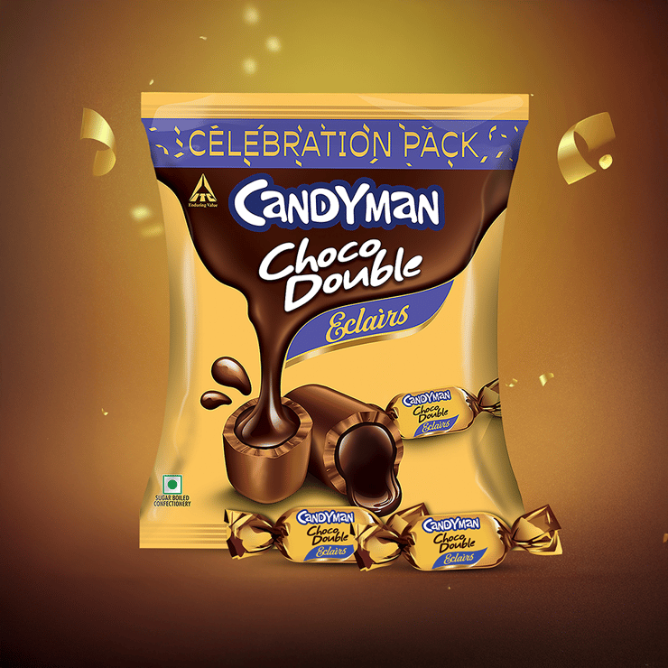 Candyman Choco Double Eclairs Candy – 262.5 g
