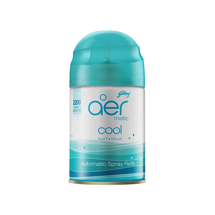Godrej Aer Matic Air Freshener – Cool Surf Blue (Cool Surf Blue) – 210 ml