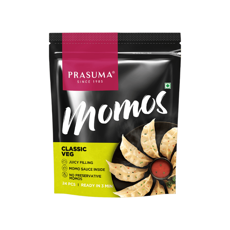 Prasuma Classic Veg Momos – 24 pieces