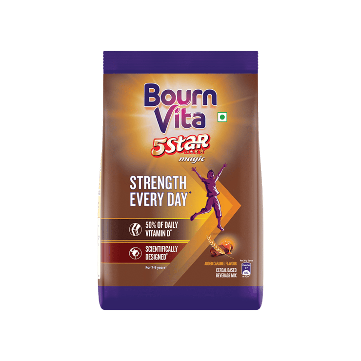 Bournvita 5 Star Magic Chocolate Drink (Pouch) – 500 g