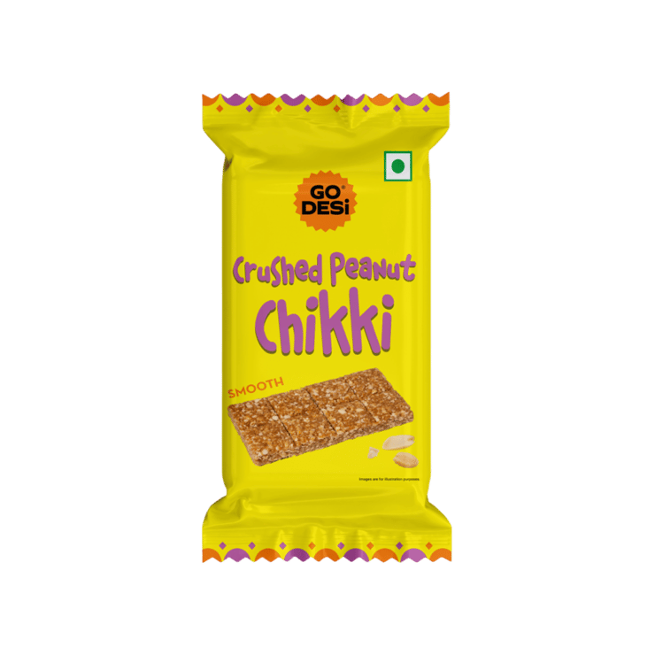 Crushed Peanut Chikki by GO DESi – 100 g