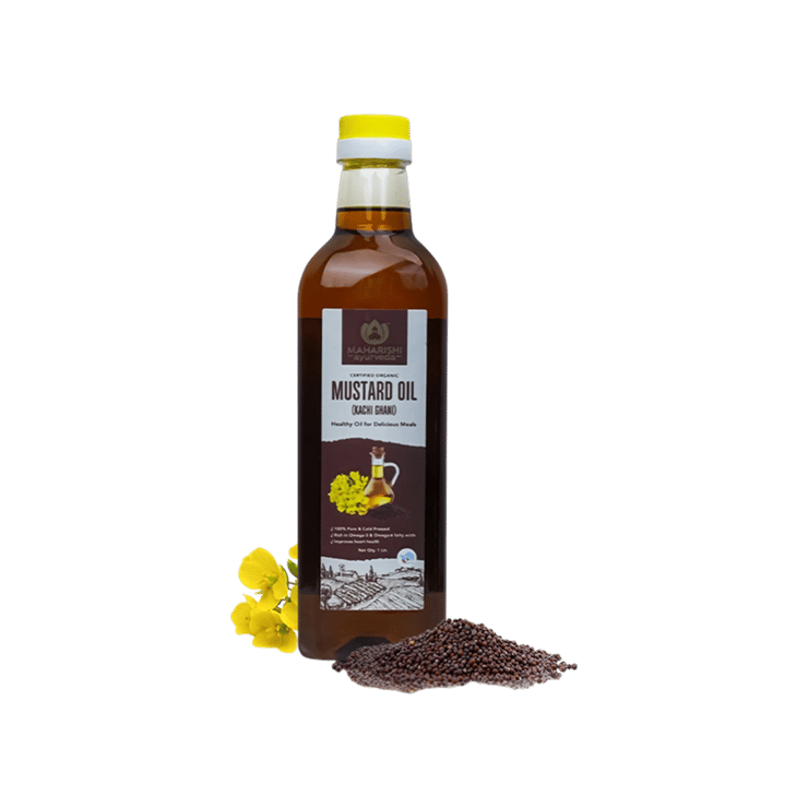 MAHARISHI ayurveda Organic Cold Pressed Mustard Oil – 1 ltr