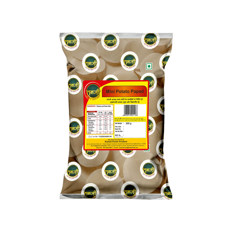 Ramji Mini Potato Papad – 150 g