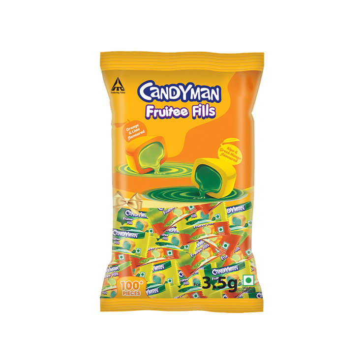 Candyman Fruitee Fills Candies – 100 x 4 g