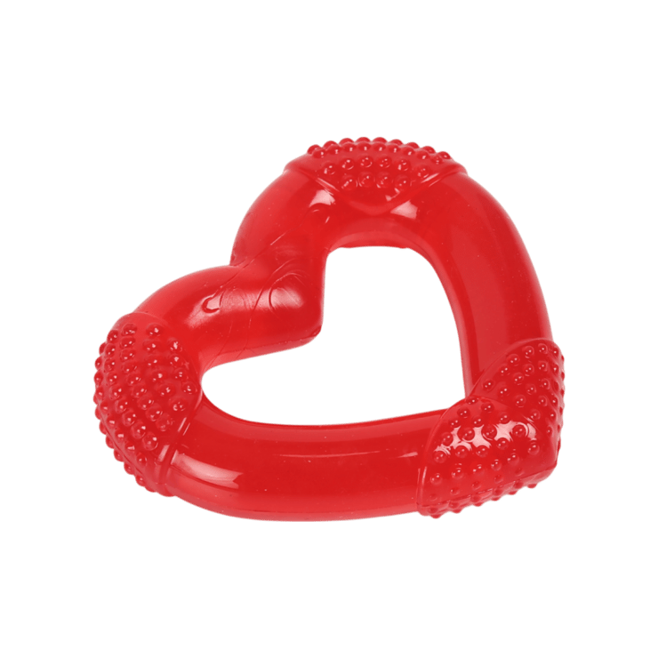 Super Pet Heart Shaped Chew Dog Toy (Red) – 1 piece