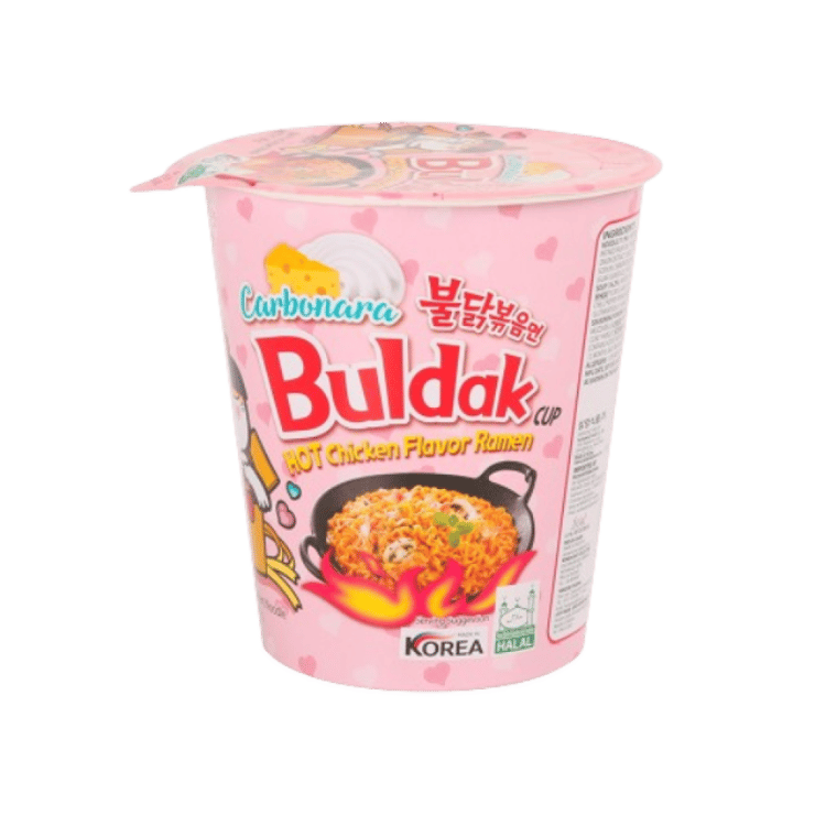 Samyang Buldak Carbonara Hot Chicken Ramen Cup Noodles – 80 g