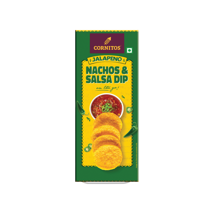 Cornitos Crisps Jalapeno Nachos & Salsa Dip – 75 g