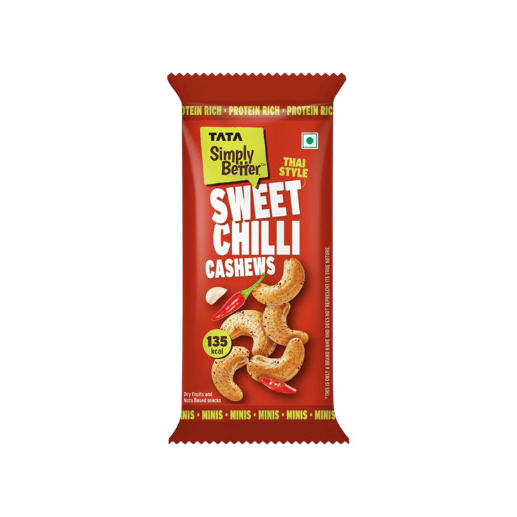 Tata Simply Better Sweet Chilli Flavoured Cashew – 23 g