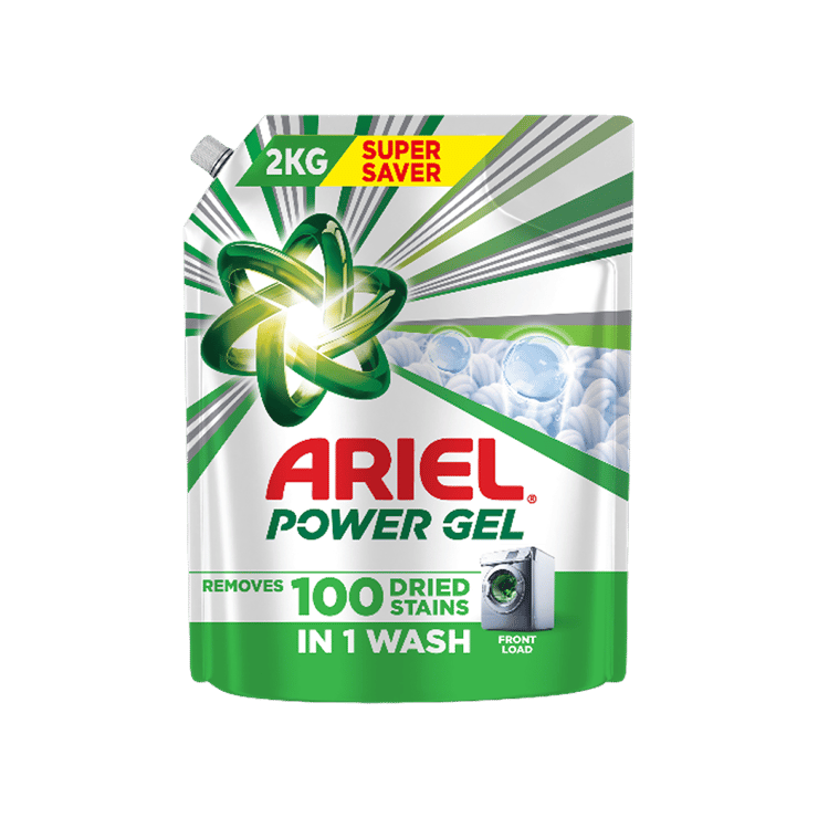 Ariel Power Gel Front Load Liquid Detergent – 2 kg