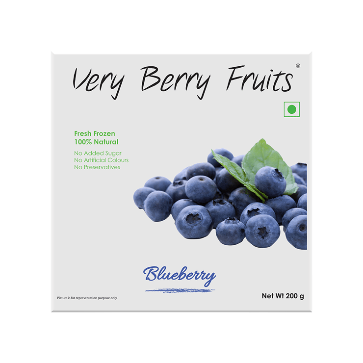 Very Berry Fruits Fresh Frozen Blueberry – 200 g