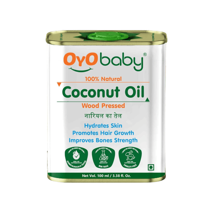 Oyo Baby Wood Pressed Coconut Baby Massage Oil – 100 ml