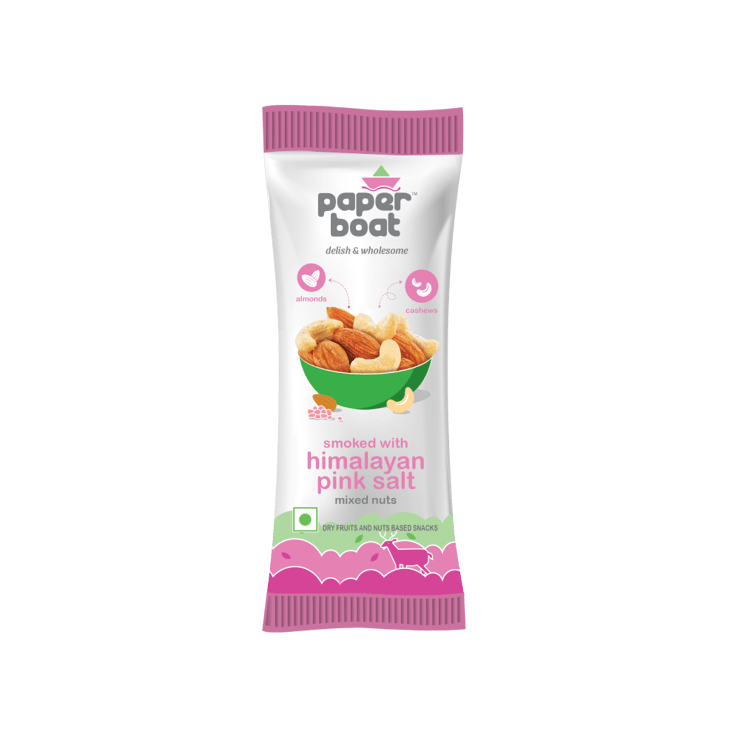 paper boat Mix Nuts Smoked with Himalayan Pink Salt – 30 g