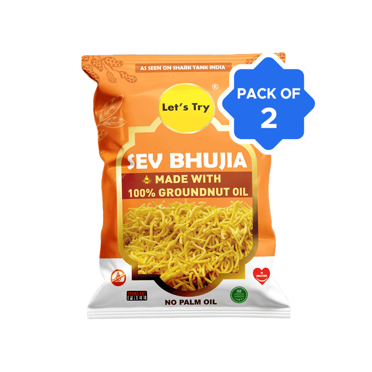 Let’s Try Sev Bhujia – Pack of 2 – 2 x 180 g