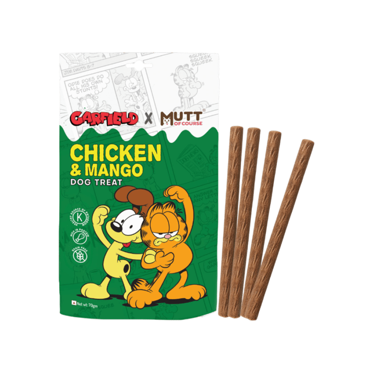 Mutt of Course Garfield Chicken & Mango Dog Treat – 70 g