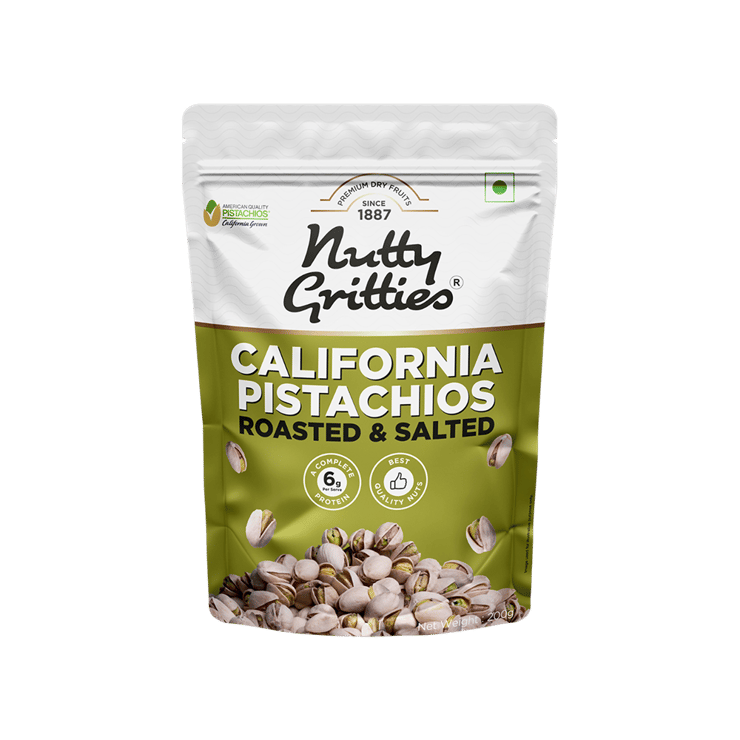 Nutty Gritties Lightly Salted Roasted Pistachios – 200 g