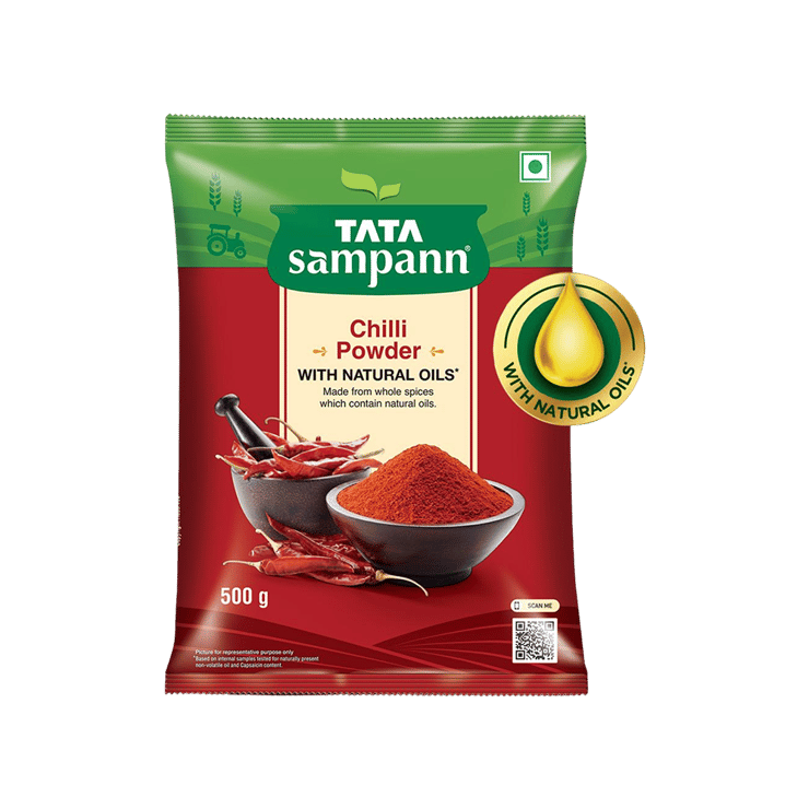 Tata Sampann Chilli Powder with Natural Oils – 500 g