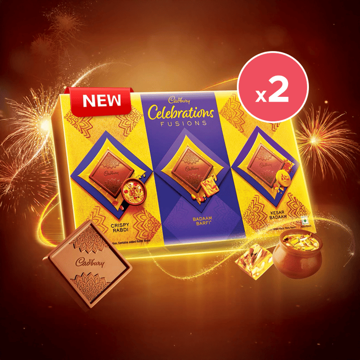 Cadbury Celebrations Fusions Chocolate Gift Pack – Pack of 2 – 2 x 108 g