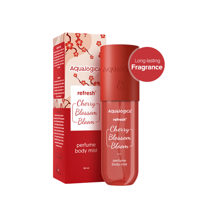 Aqualogica refresh+ Perfume Body Mist (Cherry Blossom Bloom) – 150 ml