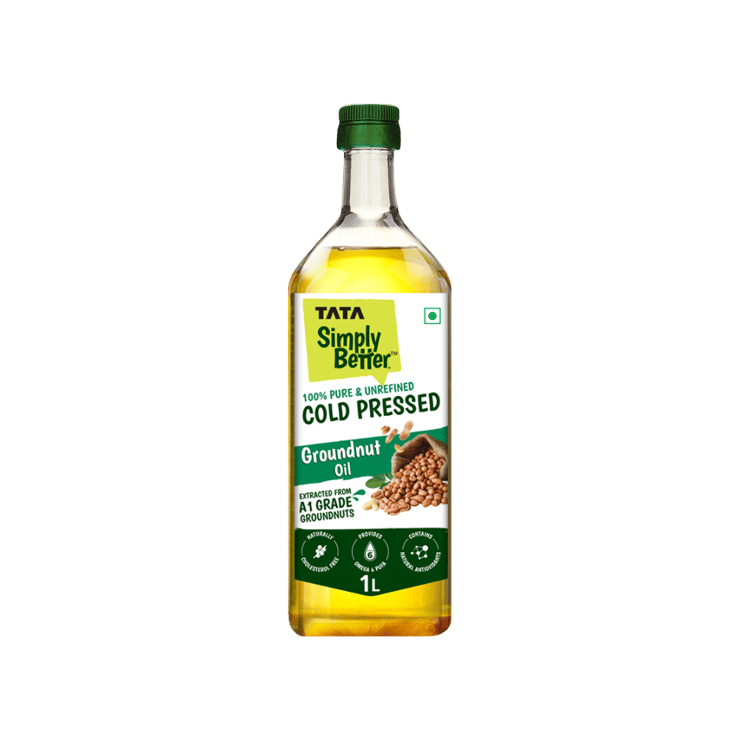 Tata 100% Pure Cold Pressed Groundnut Oil / Peanut Oil – 1 ltr
