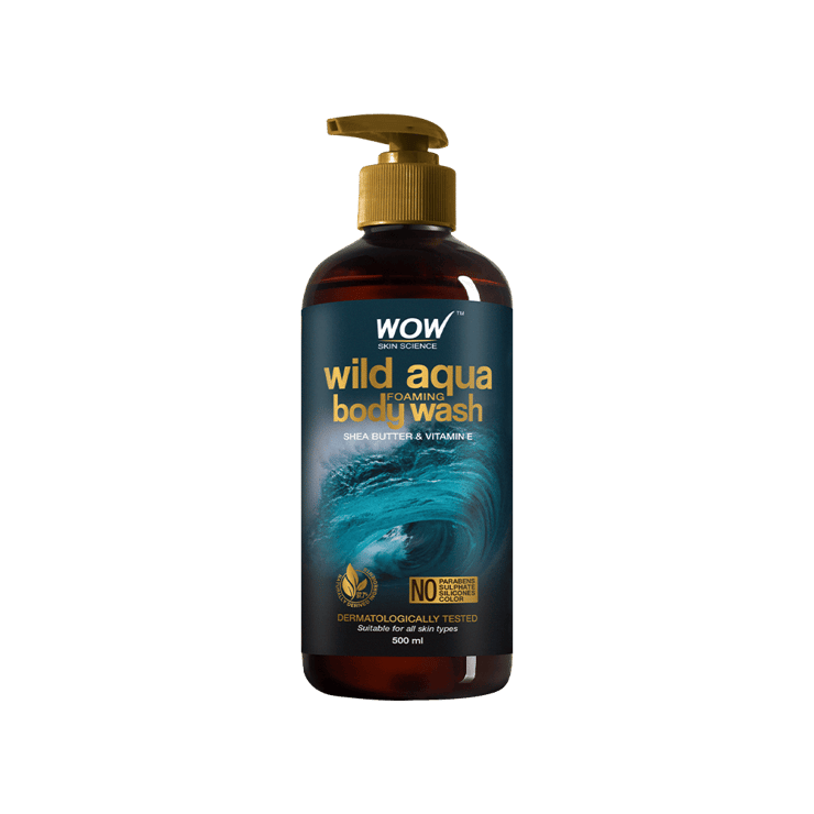 Wow Skin Science Wild Aqua Foaming Body Wash – 500 ml