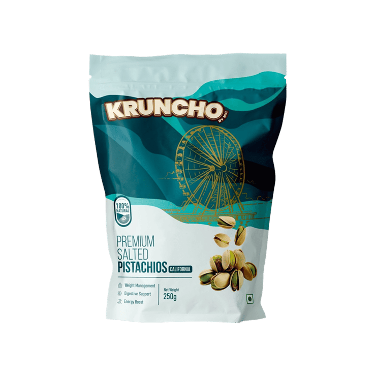 KRUNCHO BY NVI Salted California Pistachios – 250 g