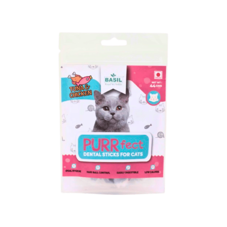 Basil Dental Sticks Tuna Chicken Cat Treat – 44 g