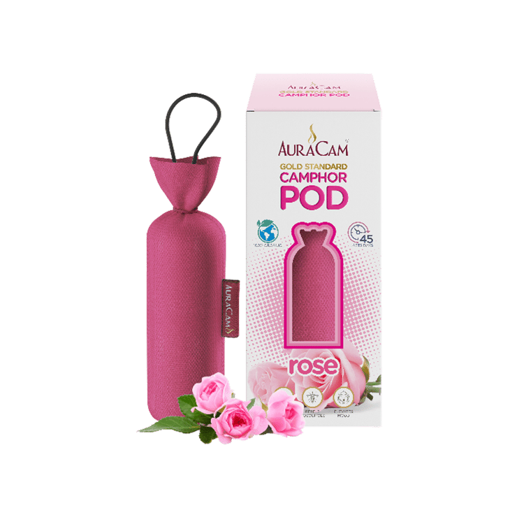 AuraCam Gold Standard Camphor Pod/Cone (Rose) – 60 g