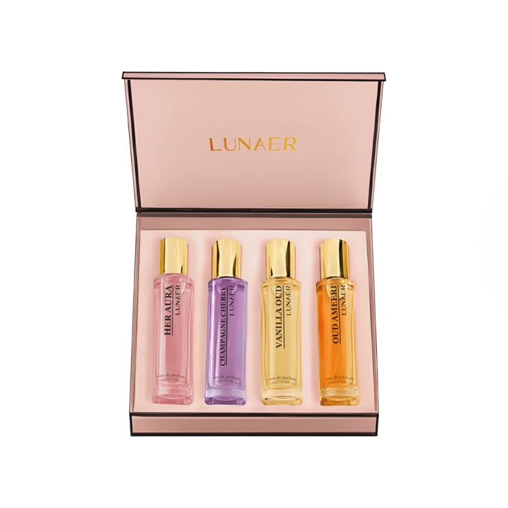 Lunaer Women’s Luxury Perfume Gift Set – 4 x 15 ml