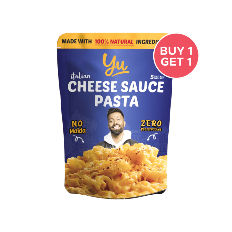 Yu Cheese Sauce Instant Wheat Pasta (Penne) – Buy 1 Get 1 Free – 65 g + 65 g