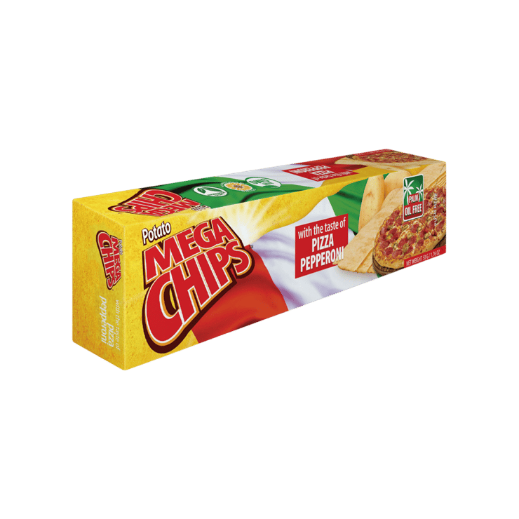 Mega Chips Pizza Pepperoni Flavoured Potato Chips – 50 g