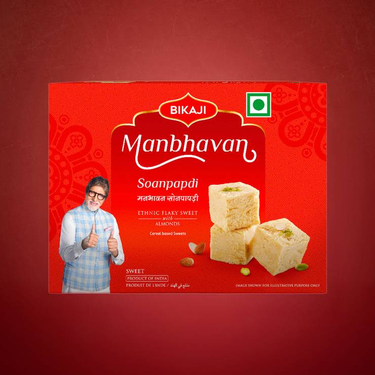 Manbhawan Soan Papdi by Bikaji – 450 g