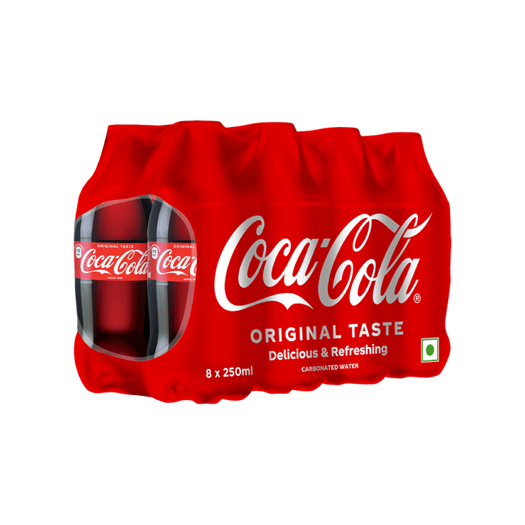 Coca-Cola Original Taste Soft Drink – Pack of 8