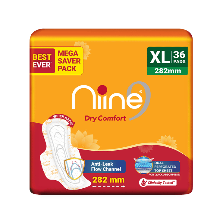 Niine Dry Comfort Sanitary Pads – 1 pack (36 pieces)
