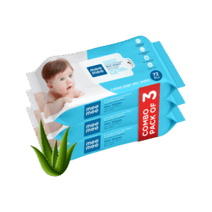 Mee Mee Caring Baby Wipes with Aloe Vera - Pack of 3