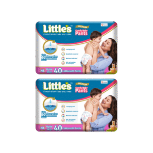 Little's Premium Baby Diaper (Pants, New Born Upto 5 kg) - Pack of 2