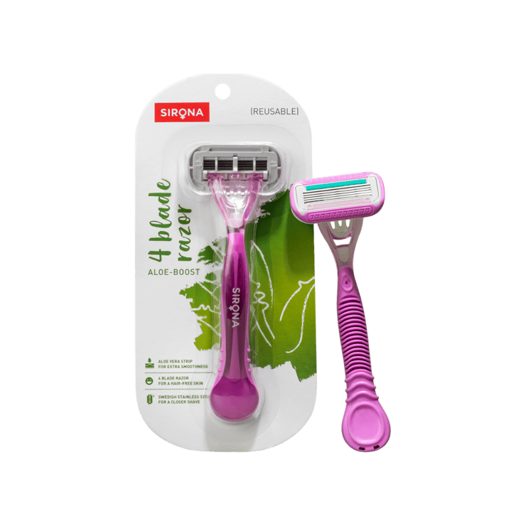 Sirona Aloe – Boost Reusable Hair Removal Disposable Women’s Razor – 1 piece