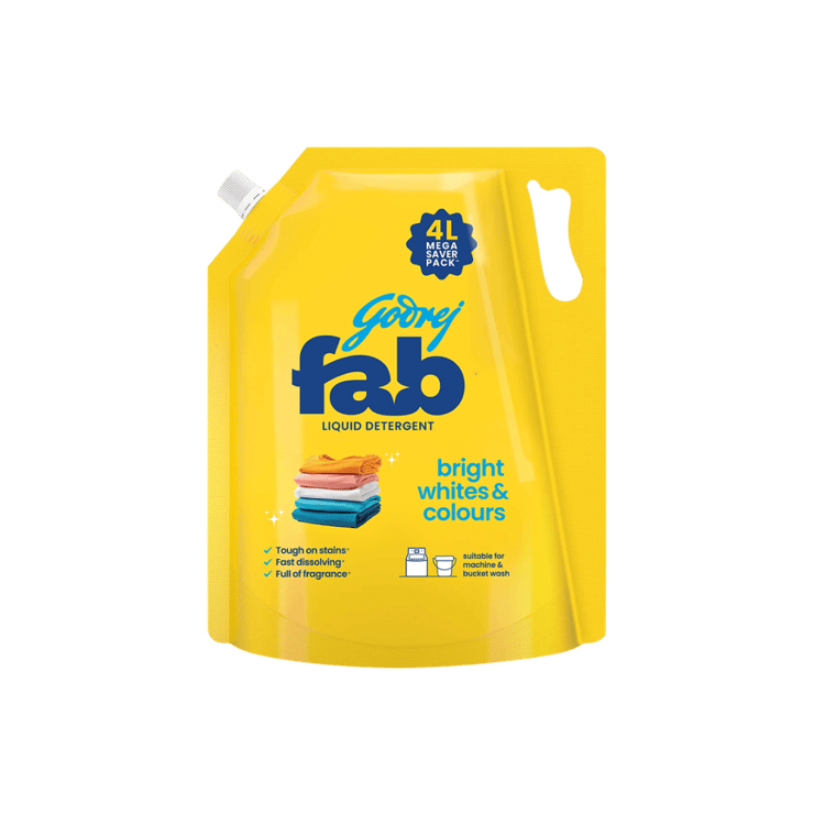 Godrej Fab Liquid Detergent Refill – 4 ltr