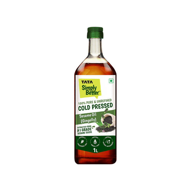 Tata Simply Better 100% Cold Pressed Sesame Oil /Til Oil – 1 ltr